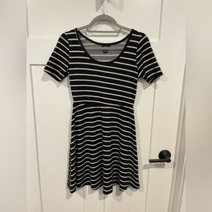 Rue21 Striped Dress Black and White Super Soft Size Small